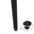 vidaXL Nohy ku konzolovému stolu, kužeľovitý tvar, 4 ks, čierne, 72-73 cm, oceľové