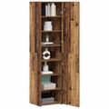 vidaXL Highboard Staré drevo 45 x 42,5 x 185 cm