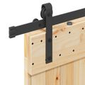 vidaXL Posuvné dvere NARVIK Prírodná a čierna 95 x 210 cm (213,5 cm)