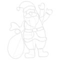 vidaXL Svetlo Santa Claus Viacfarebný 58.5 x 60 x 1.3 cm Železo