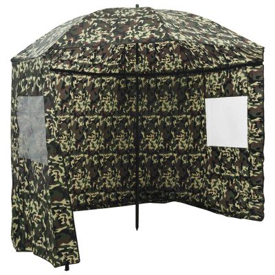 vidaXL Rybársky dáždnik 218 x 185 cm Oxford Polyester Maskáčová