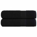 vidaXL Utierky na ruky FROGN 2 ks čierne 50x100 cm 360 g/m²
