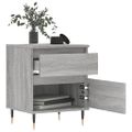 vidaXL Nočné stolíky 2 ks sivý dub sonoma 40x35x50 cm kompozitné drevo