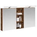 vidaXL Set kabinetov do kúpeľne 3 ks 130 x 14,5 x 70 cm