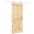 vidaXL Posuvné dvere Prírodná a biela 85 x 210 cm