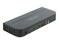 Prepínač KVM / audio / USB - 2 x KVM / zvuk / USB - 1 miestny používateľ - desktop