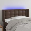 VidaXL Čelo postele hnedé 83x16x78/88 cm umelá koža
