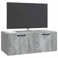 vidaXL Nástenná TV skrinka Nástenný Sivá sonoma 78,5 x 41 x 30 cm