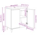 vidaXL Servírovacia skriňa Remeselný dub 60 x 35 x 70 cm