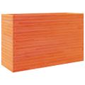 vidaXL Záhradný kvetináč voskovohnedý 110x40x68,5 cm masívna borovica