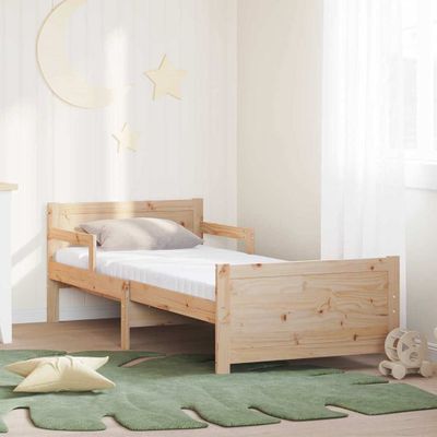 vidaXL Rám postele s predĺžiteľným matracom Hnedá 80 x 200 cm