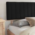 vidaXL Rám postele s čalúneným čelom Čierna 180 x 200 cm
