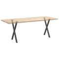 vidaXL Nohy k jedálenskému stolu v tvare X, 2 ks, antracitové, 57 x (72-73) cm, oceľ