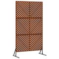vidaXL Záves na zabezpečenie súkromia 100 x 50 x 180 cm Hrdzavý