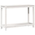 vidaXL Stôl na presádzanie s policou biely 108x35x75 cm borovica