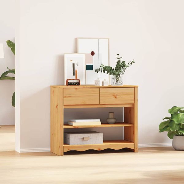 vidaXL Konzolový stôl so zásuvkou Drammen Dub 89,5 x 37 x 73 cm