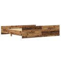 vidaXL Rám postele Staré drevo 203 x 203 x 50 cm Kompozitné drevo