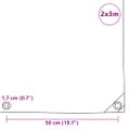 vidaXL Celta 650 g/m² 2x3 m čierna