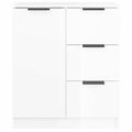 vidaXL Komody 2 ks lesklé biele 60x30x70 cm spracované drevo