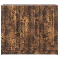 vidaXL Servírovacia skriňa Dymový dub 89 x 34,5 x 77 cm