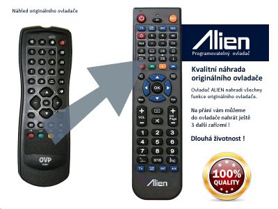 Diaľkový ovládač ALIEN OVP RC2851