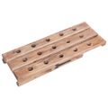 vidaXL Stojan na víno na 15 fliaš 26x50x70 cm mahagónový masív