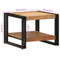 vidaXL Konferenčný stolík 50x50x38 cm akáciový masív