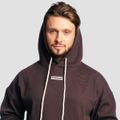 Mikina Aura Hoodie Tee Brown - GymBeam, veľkosť XXXL, 95% bavlna, 5% elastan