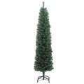vidaXL Umelý vianočný stromček Zelená 240 cm PVC, oceľ a plast