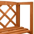 vidaXL Mriežka na rastliny z jedľového dreva s poličkami 55x30x140 cm