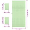 vidaXL Sada športových uterákov 3 ks Zelená 210 x 100 cm