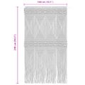 vidaXL Záclona macrame modrá 140x240 cm bavlna