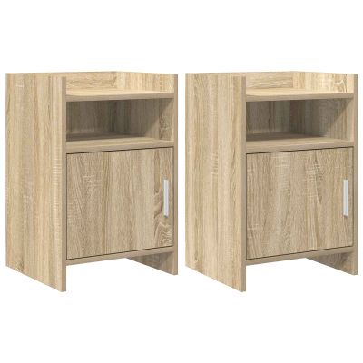 vidaXL Nočné stolíky 2 pcs Dub sonoma 40 x 36 x 60 cm Kompozitné drevo