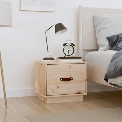 vidaXL Nočný stolík 40x34x55 cm masívne borovicové drevo