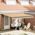 vidaXL Sklopná markíza Viacfarebný 400 x 300 x 165 cm Textil a kov