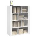 vidaXL Komoda biela 80x30x106 cm spracované drevo
