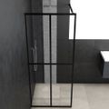 vidaXL Sprchová zástena walk-in, priehľadné tvrdené sklo 100x195 cm