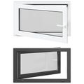 vidaXL Otočné a sklopné okno do suterénu RISOR 100 x 70 cm PVC a sklo