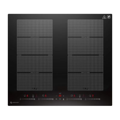Indukčná varná doska AMZCHEF CE-FS-I74S-FFDD10, 4 varné zóny