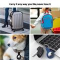 Púzdro na airtag zo silikónu (s krúžkom) čierne