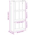 vidaXL Kúpeľňová nástenná skriňa Staré drevo 30 x 10 x 60,5 cm