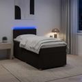vidaXL Posteľ boxspring s matracom Tmavohnedá 90 x 190 cm Látka