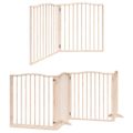 vidaXL Brána pre psa s dverami sklad. 12 panelov 960 cm topoľové drevo