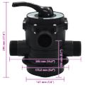 vidaXL Viacsmerový ventil pre pieskový filter ABS 1,5" 6-cestný