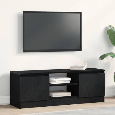 vidaXL TV skrinka čierny dub 102x30x36 cm konštrukčné drevo