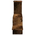 vidaXL Nástenná polica dymový dub 104x15x49 cm kompozitné drevo