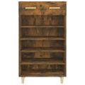 vidaXL Botník dymový dub 60x35x105 cm spracované drevo
