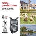 GoSmart vonkajšia otáčacia kamera IP-6000 OWL s 4G/LTE, sivá