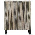 vidaXL Servírovacia skriňa Biela 60 x 33,5 x 75 cm Masívne mango drevo