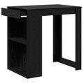 vidaXL Barový stôl 102 x 70 x 103,5 cm Kompozitné drevo Čierny dub
